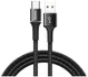 Baseus Gevlochten USB-C Kabel 1 Meter met LED Indicator Lampje Zwart afbeelding 1