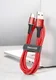 Baseus Gevlochten USB-C Kabel 2 Meter LED Indicator Lampje 2A Rood afbeelding 4
