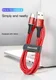 Baseus Gevlochten USB-C Kabel 1 Meter met LED Indicator Lampje Rood afbeelding 7