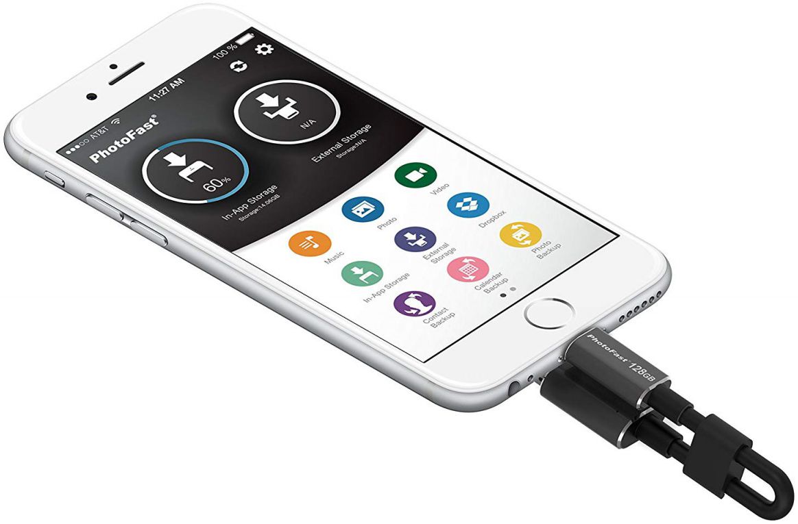 Gigastone PhotoFast Lightning Kabel met ingebouwde Dataopslag 64GB afbeelding 2