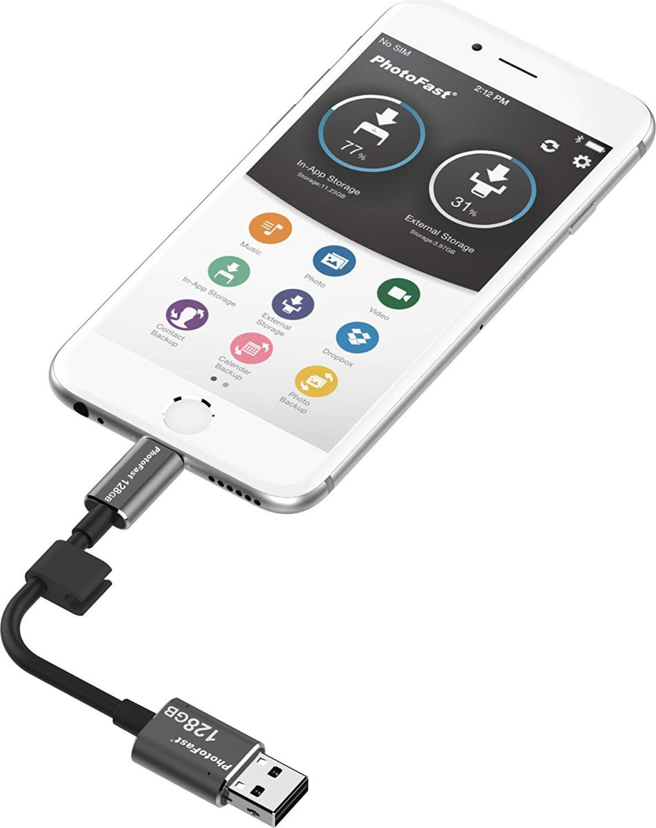 Gigastone PhotoFast Lightning Kabel met ingebouwde Dataopslag 64GB afbeelding 4
