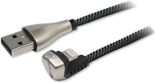 4Smarts Gamecord Apple Gevlochten Lightning Kabel 1 Meter Zwart afbeelding 2