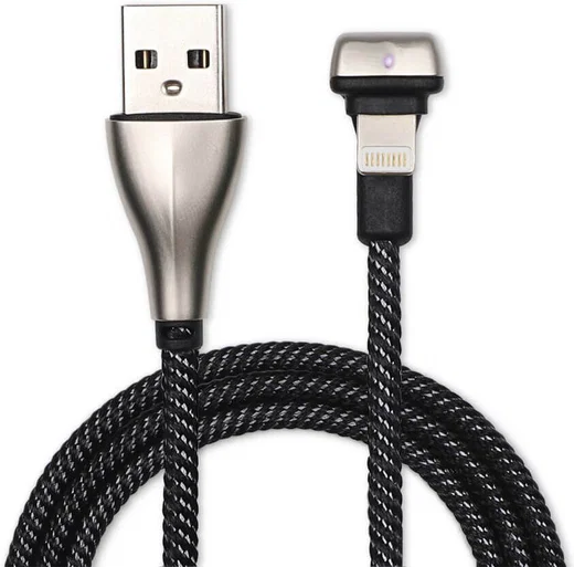 4Smarts Gamecord Apple Gevlochten Lightning Kabel 1 Meter Zwart afbeelding 3