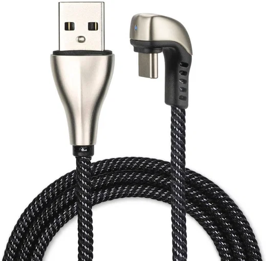 4Smarts Gamecord Apple Gevlochten USB-C Kabel 1 Meter Zwart afbeelding 1