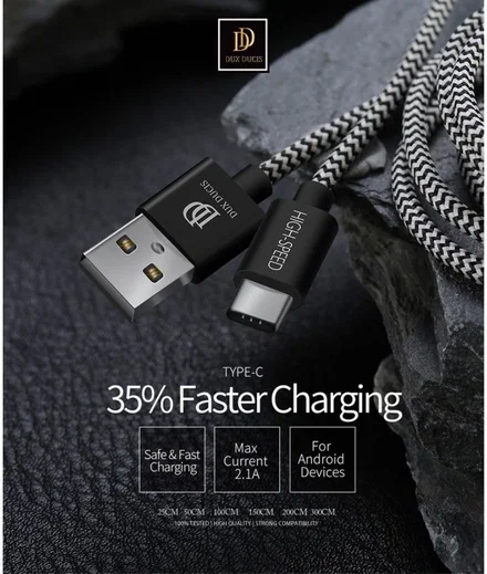 Dux Ducis Fast Charging 2.1A USB-C Oplaad Kabel 1.5 Meter afbeelding 8