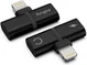 Ringke Apple Lightning 2-in-1 Dubbele Ligtning Adapter Zwart afbeelding 1