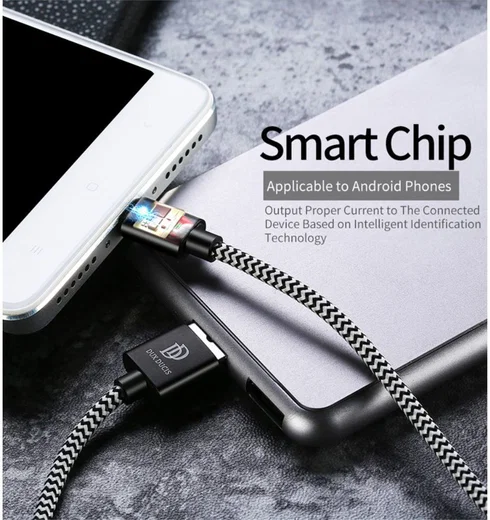 Dux Ducis Fast Charging 2.1A Micro USB Oplaad Kabel 3 Meter afbeelding 12
