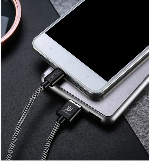 Dux Ducis Fast Charging 2.1A Micro USB Oplaad Kabel 3 Meter afbeelding 15