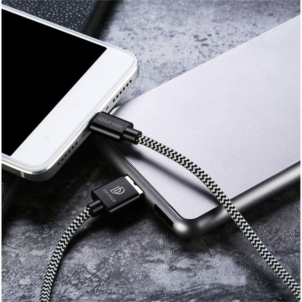 Dux Ducis Fast Charging 2.1A Micro USB Oplaad Kabel 3 Meter afbeelding 2