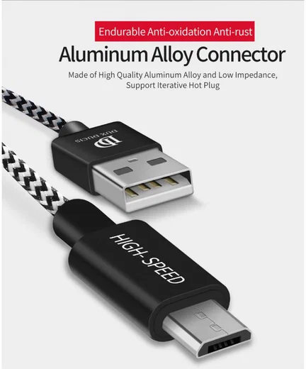 Dux Ducis Fast Charging 2.1A Micro USB Oplaad Kabel 3 Meter afbeelding 8