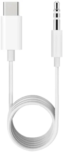 USB-C naar Jack 3.5mm Audio Adapter Wit afbeelding 1