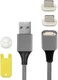 4smarts 2x Lightning Connectors met USB Kabel GRAVITYCord 2.0 1M Grijs afbeelding 5