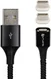 4smarts 2x USB Type- C Connectors USB Kabel GRAVITYCord 2.0 0.5M Zwart afbeelding 1