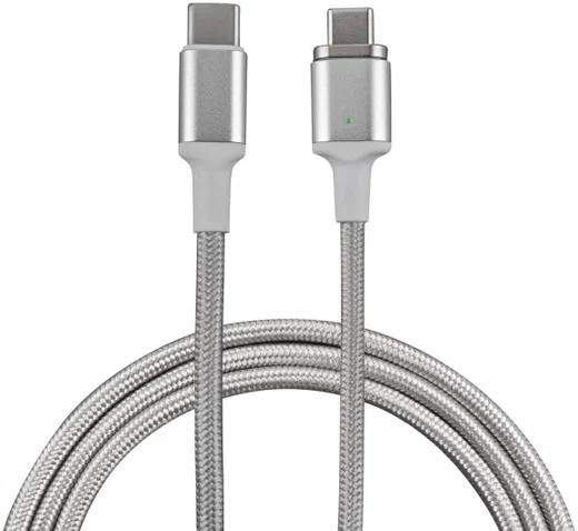 4smarts Magnetische USB-C naar USB-C Kabel 1.8m Zilver afbeelding 2