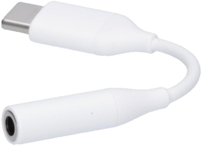 Originele Samsung USB-C naar 3.5mm Headset Jack Adapter Wit afbeelding 3