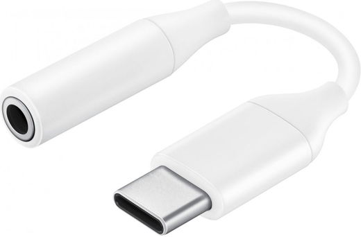 Originele Samsung USB-C naar 3.5mm Headset Jack Adapter Wit afbeelding 1