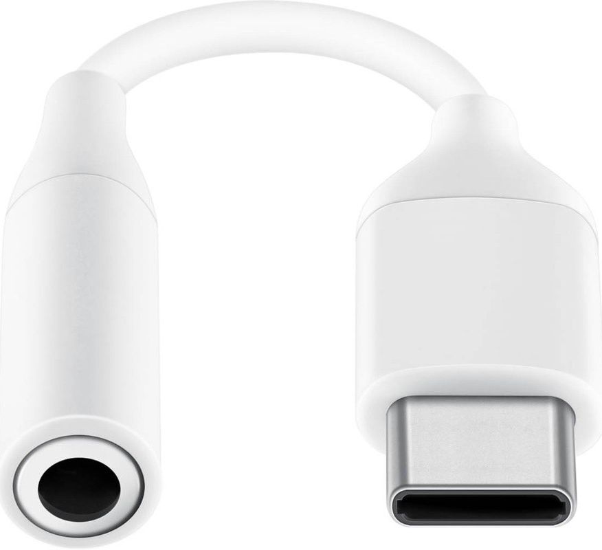 Originele Samsung USB-C naar 3.5mm Headset Jack Adapter Wit afbeelding 2