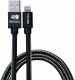 Senza Premium Leren Apple Lightning Kabel 1.5 Meter Zwart afbeelding 1