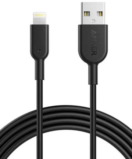 Anker PowerLine II Apple Lightning Kabel 1.8m Zwart afbeelding 1