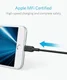 Anker PowerLine II Apple Lightning Kabel 3m Zwart afbeelding 2