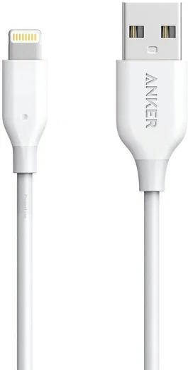 Anker PowerLine Apple Lightning Kabel 0.9m Wit afbeelding 1