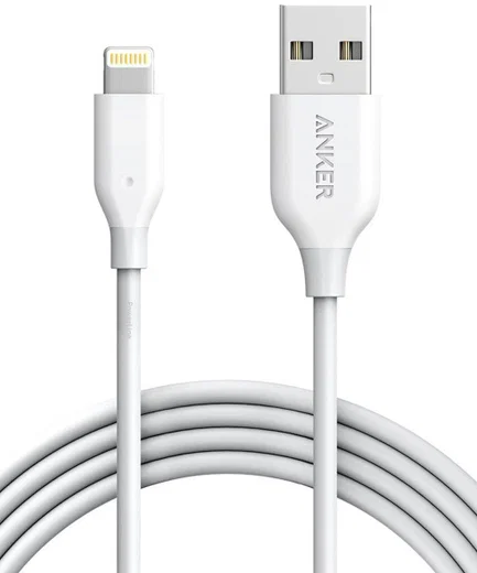 Anker PowerLine Apple Lightning Kabel 1.8m Wit afbeelding 1