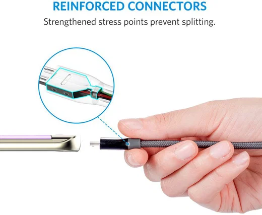 Anker PowerLine+ Micro-USB Kabel 0.9m Grijs afbeelding 4