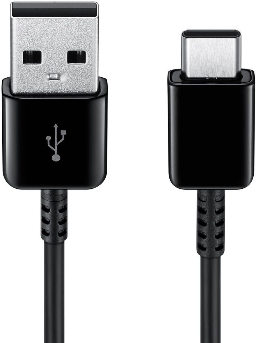 Originele Samsung USB-A naar USB-C kabel 1 Meter Zwart afbeelding 2