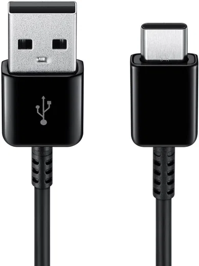 Originele Samsung USB-A naar USB-C kabel 1 Meter Zwart afbeelding 2
