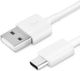 Originele Samsung USB-A naar USB-C kabel 1 Meter Wit afbeelding 2