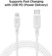 Spigen Essential USB-C Lightning Kabel 1 Meter Wit afbeelding 5
