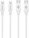 Spigen Essential USB-C Lightning Kabel 1 Meter 2-Pack Wit afbeelding 1