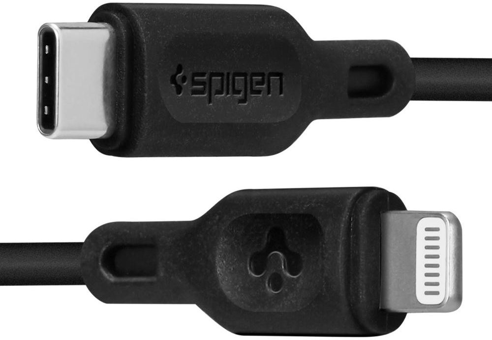 Spigen Essential USB-C Lightning Kabel 1 Meter 2-Pack Zwart afbeelding 3
