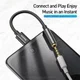 Baseus USB-C to 3.5mm headphone Jack Zwart afbeelding 2