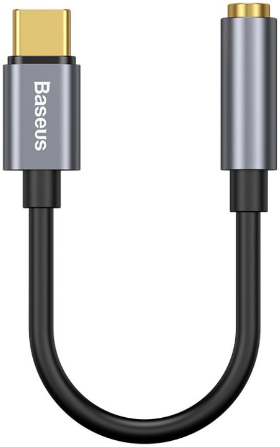 Baseus USB-C to 3.5mm headphone Jack Donker Grijs afbeelding 1