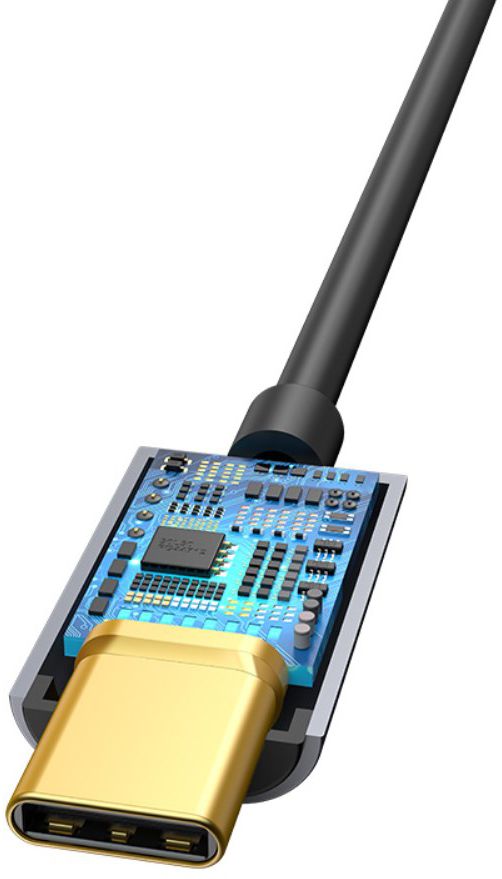 Baseus USB-C to 3.5mm headphone Jack Donker Grijs afbeelding 9