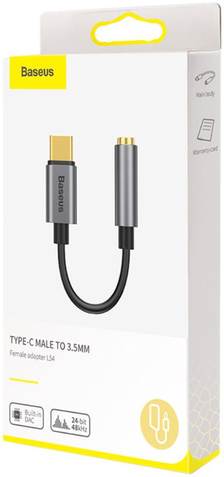 Baseus USB-C to 3.5mm headphone Jack Donker Grijs afbeelding 10