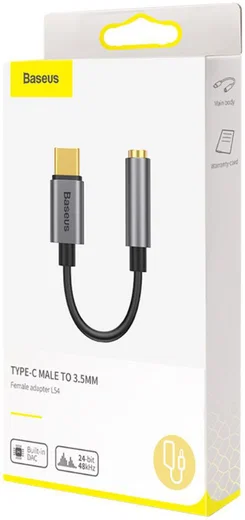 Baseus USB-C to 3.5mm headphone Jack Donker Grijs afbeelding 10