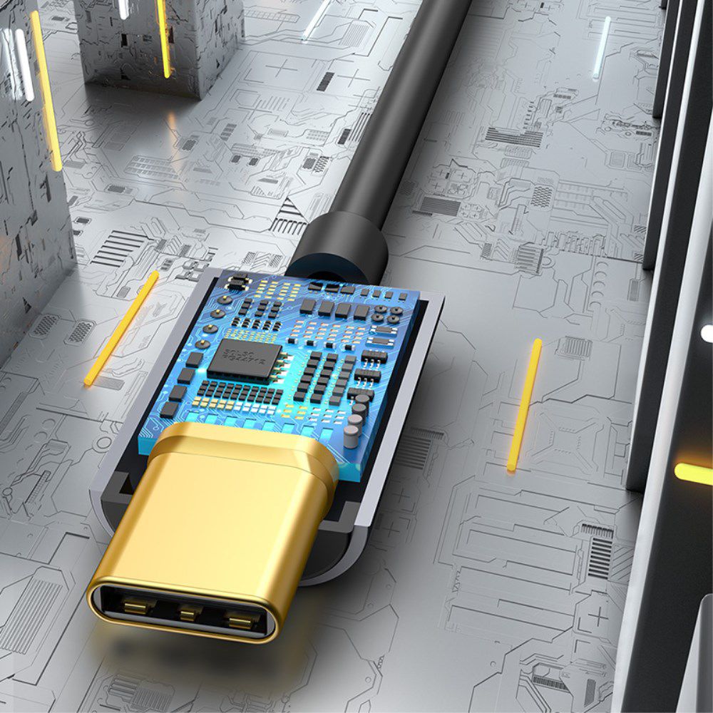 Baseus USB-C to 3.5mm headphone Jack Donker Grijs afbeelding 12