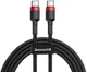 Baseus Cafule Series PD2.0 Flash Charge USB-C Kabel 2m Rood/Zwart afbeelding 1