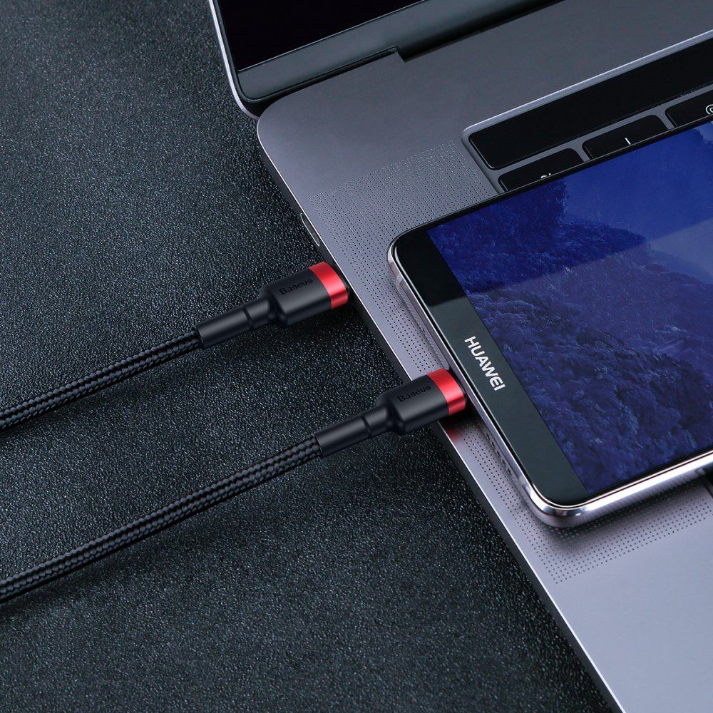 Baseus Cafule Series PD2.0 Flash Charge USB-C Kabel 2m Rood/Zwart afbeelding 2