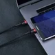 Baseus Cafule Series USB-C Kabel 1m Rood/Zwart afbeelding 2