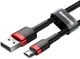Baseus Cafule Fast Charge Micro-USB Gevlochten Kabel 1m Zwart/Rood afbeelding 2