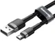 Baseus Cafule Series Micro-USB Gevlochten Kabel 2m Zwart/Grijs afbeelding 2