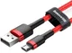 Baseus Cafule Series Micro-USB Gevlochten Kabel 2m Rood/Zwart afbeelding 2
