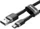 Baseus Cafule Series Fast Charge Micro-USB Gevlochten Kabel 1m Zwart afbeelding 2
