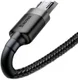 Baseus Cafule Series Fast Charge Micro-USB Gevlochten Kabel 1m Zwart afbeelding 5