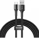 Baseus Halo Series Quick Charge Micro-USB Lichtgevende Kabel 2m Zwart afbeelding 1