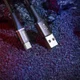 Baseus Halo Series Quick Charge Micro-USB Lichtgevende Kabel 2m Zwart afbeelding 7