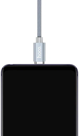 Hoco Magnetic Series Micro-USB Kabel 1m Metal Gray afbeelding 5